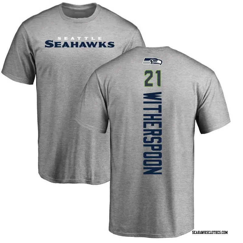 Men's Seattle Seahawks ＃21 Devon Witherspoon Ash Backer T-Shirt