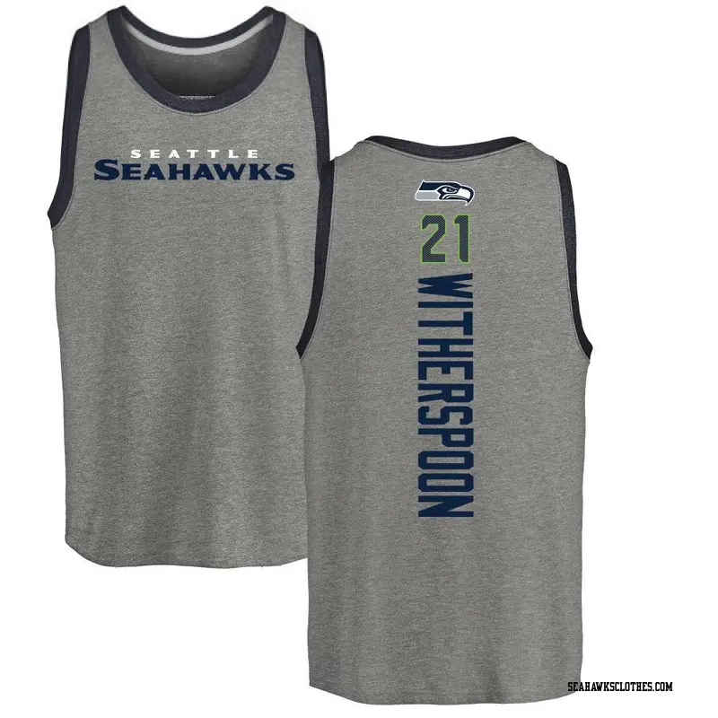 Men's Seattle Seahawks ＃21 Devon Witherspoon Ash Backer Tank Top